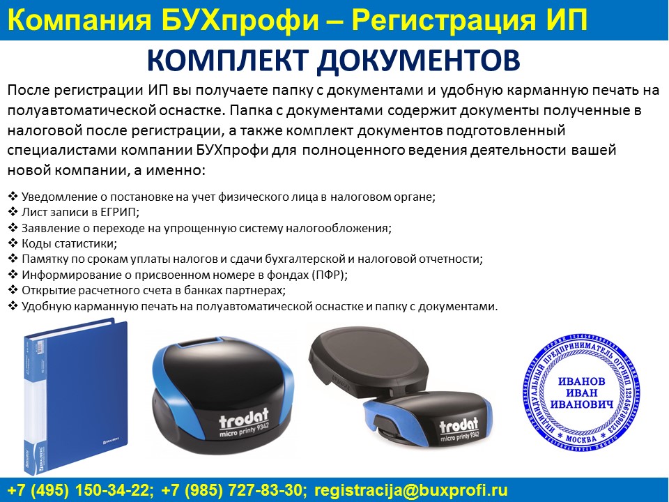 Папка ИП с документами